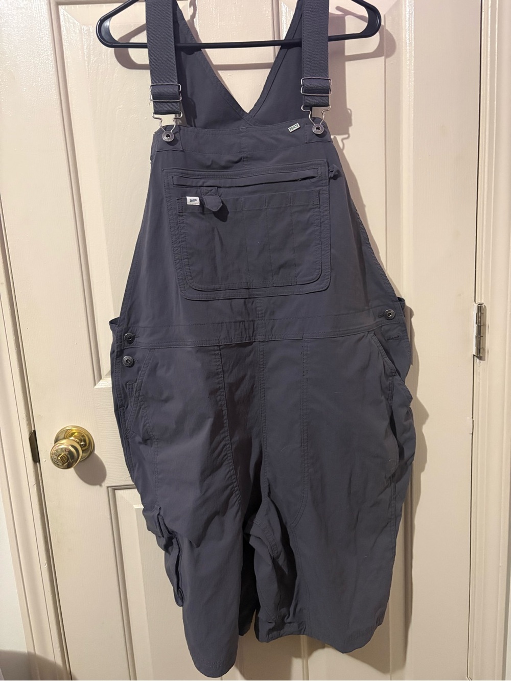 Duluth Trading Co Dark Gray Women's Utility Bib Jumpsuit